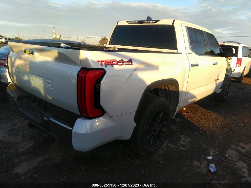 2022 Toyota Tundra 4Wd Limited VIN: 5TFJA5DB6NX009553 Lot: 38251158