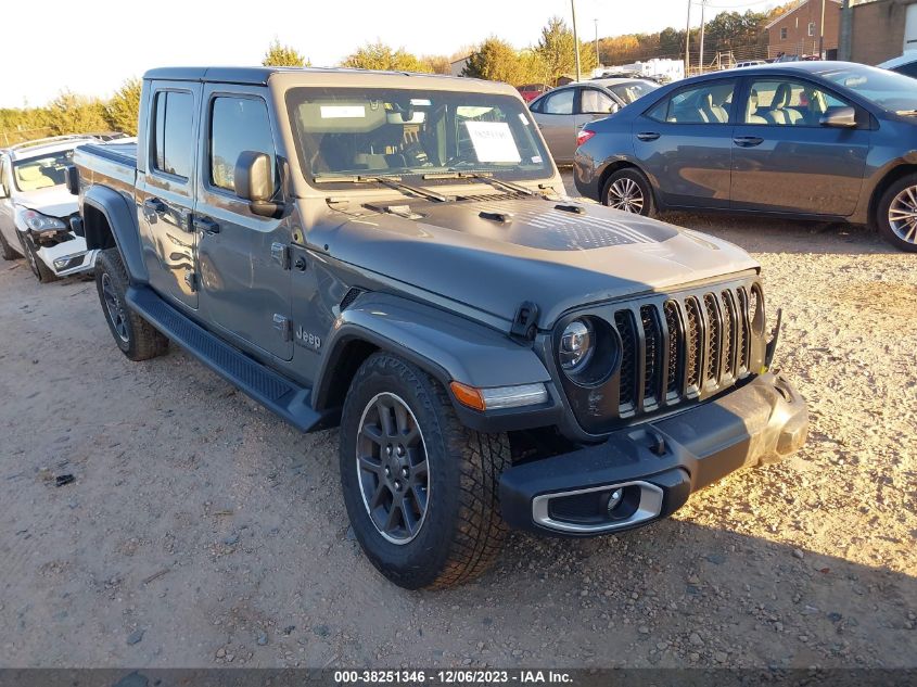 2021 Jeep Gladiator Overland 4X4 VIN: 1C6HJTFG1ML568954 Lot: 38251346