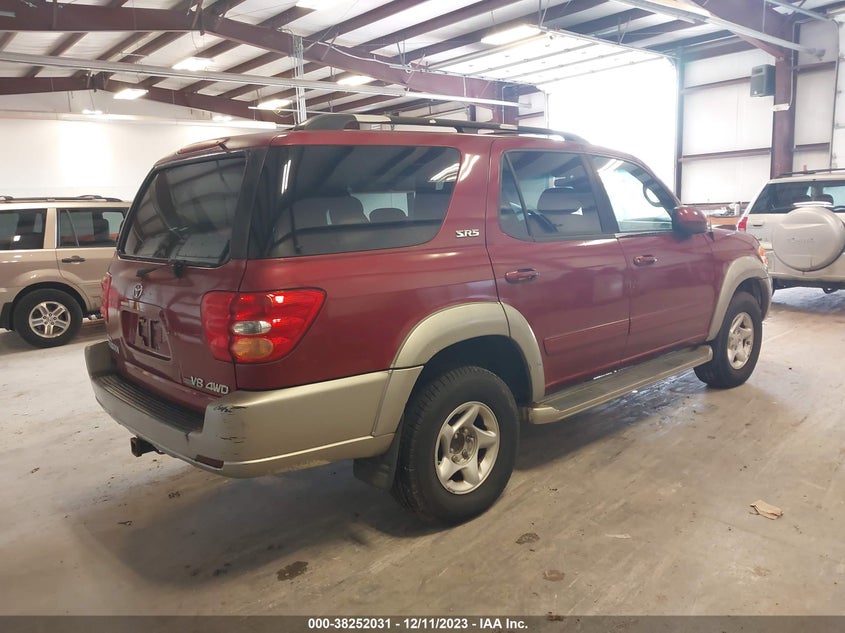 2001 Toyota Sequoia Sr5 VIN: 5TDBT44A41S044821 Lot: 38252031