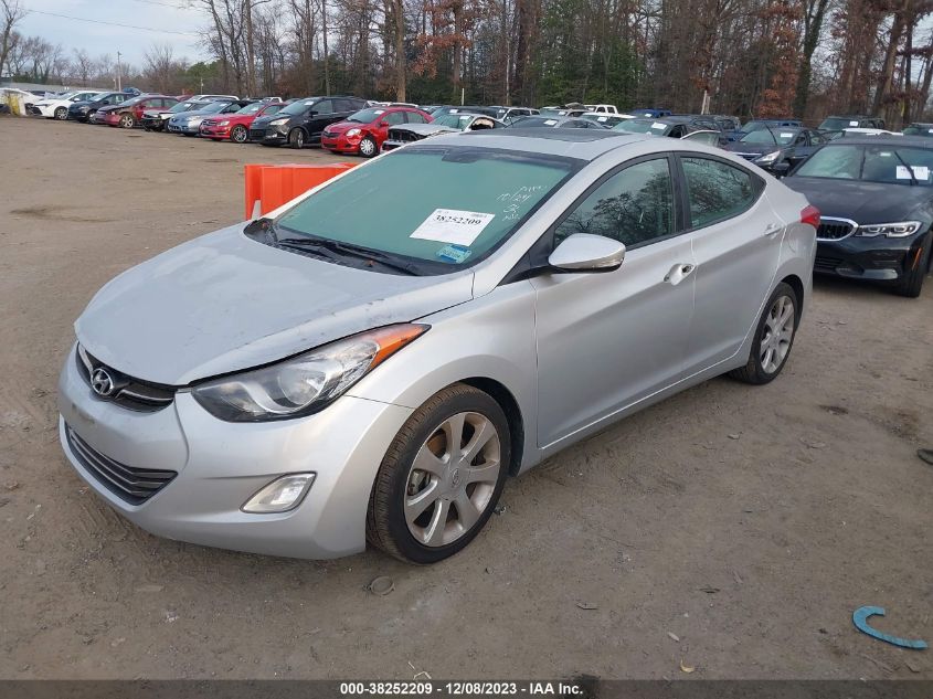 2013 Hyundai Elantra Limited Ulsan Plant VIN: KMHDH4AE0DU525050 Lot: 38252209