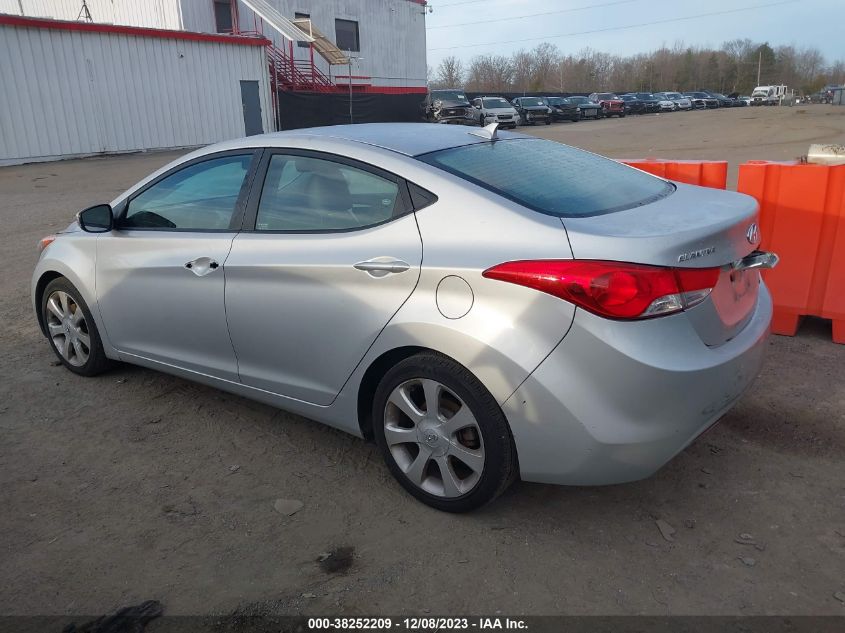 2013 Hyundai Elantra Limited Ulsan Plant VIN: KMHDH4AE0DU525050 Lot: 38252209