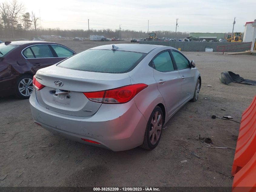 2013 Hyundai Elantra Limited Ulsan Plant VIN: KMHDH4AE0DU525050 Lot: 38252209