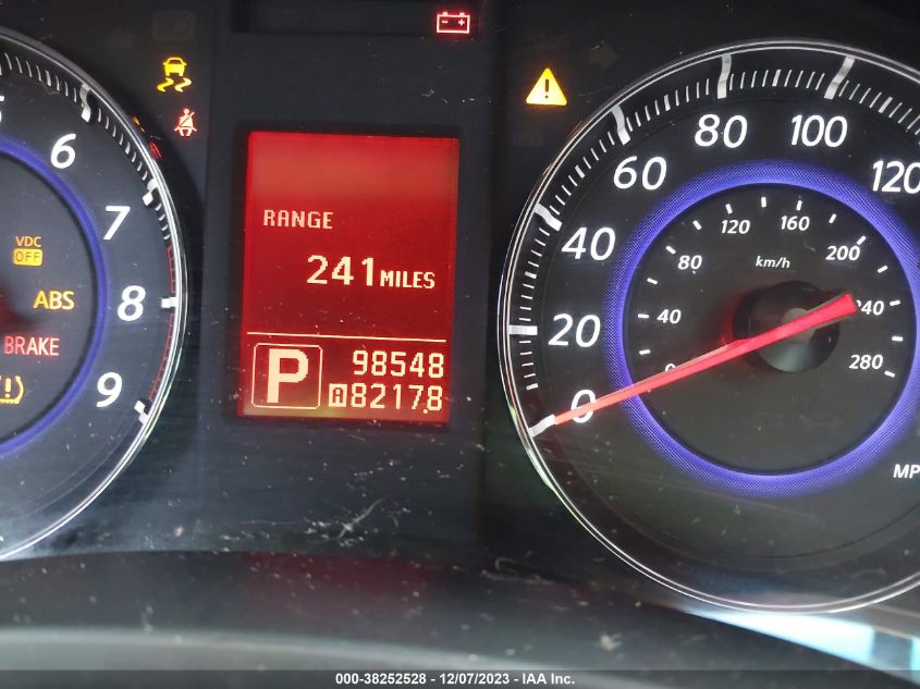 2011 Infiniti Fx35 VIN: JN8AS1MU7BM710675 Lot: 38252528