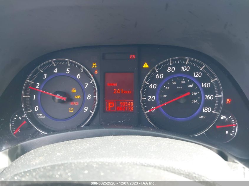 2011 Infiniti Fx35 VIN: JN8AS1MU7BM710675 Lot: 38252528