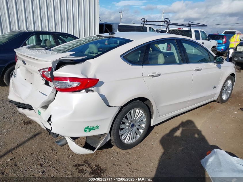 2014 Ford Fusion Energi Titanium VIN: 3FA6P0SU1ER398192 Lot: 38252771