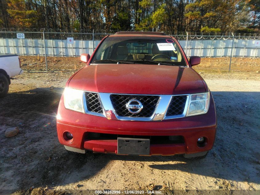 2005 Nissan Pathfinder Se VIN: 5N1AR18U55C749823 Lot: 40313636