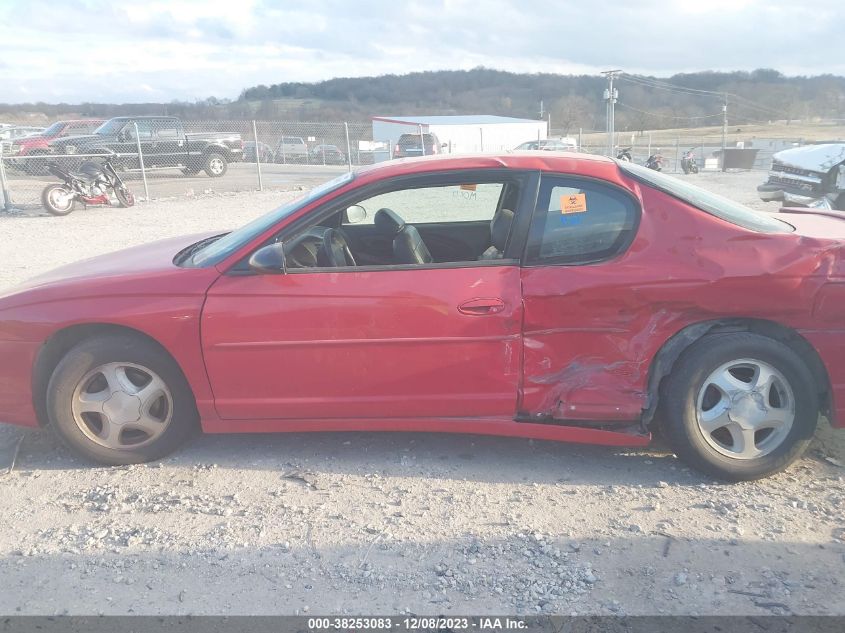 2004 Chevrolet Monte Carlo Ss VIN: 2G1WX12K849306121 Lot: 38253083