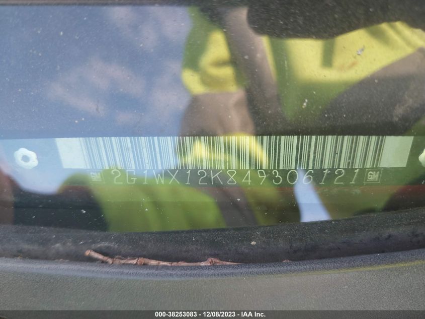 2004 Chevrolet Monte Carlo Ss VIN: 2G1WX12K849306121 Lot: 38253083