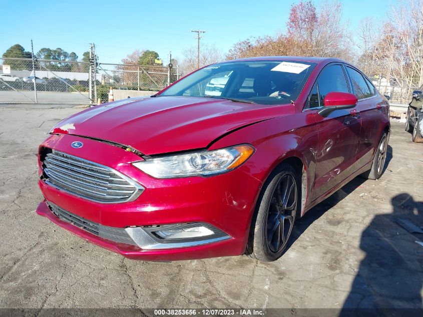 2017 Ford Fusion Se VIN: 3FA6P0HD4HR302888 Lot: 38253656