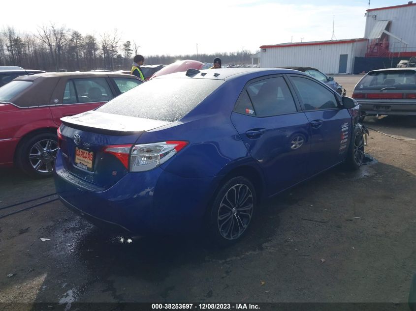 2015 Toyota Corolla S Plus VIN: 2T1BURHE4FC458186 Lot: 38253697