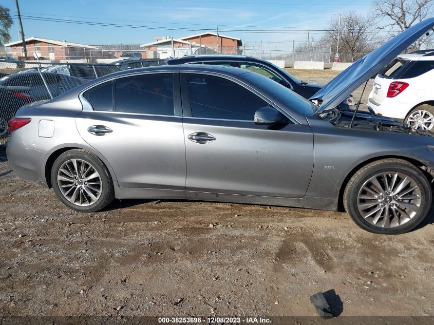 2018 Infiniti Q50 3.0T Luxe VIN: JN1EV7AR3JM431104 Lot: 38253698