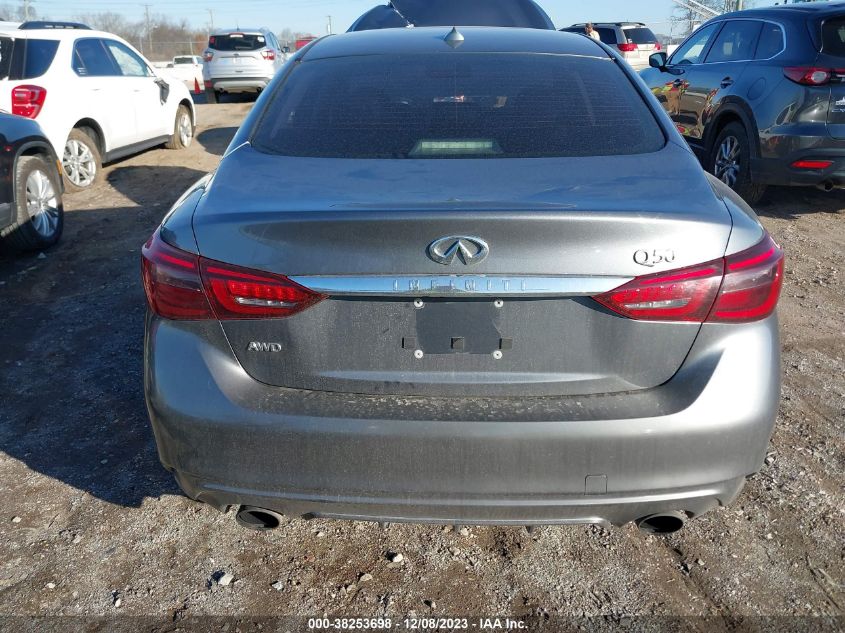 2018 Infiniti Q50 3.0T Luxe VIN: JN1EV7AR3JM431104 Lot: 38253698