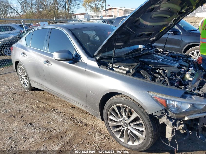 2018 Infiniti Q50 3.0T Luxe VIN: JN1EV7AR3JM431104 Lot: 38253698