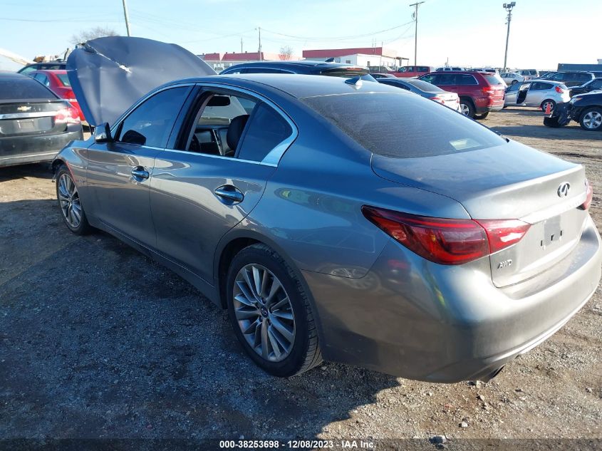 2018 Infiniti Q50 3.0T Luxe VIN: JN1EV7AR3JM431104 Lot: 38253698