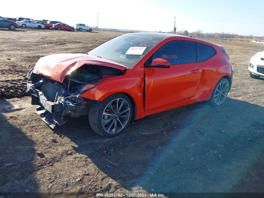 2019 Hyundai Veloster 2.0 Premium VIN: KMHTG6AF0KU003731 Lot: 38253782