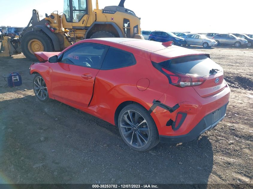 2019 Hyundai Veloster 2.0 Premium VIN: KMHTG6AF0KU003731 Lot: 38253782