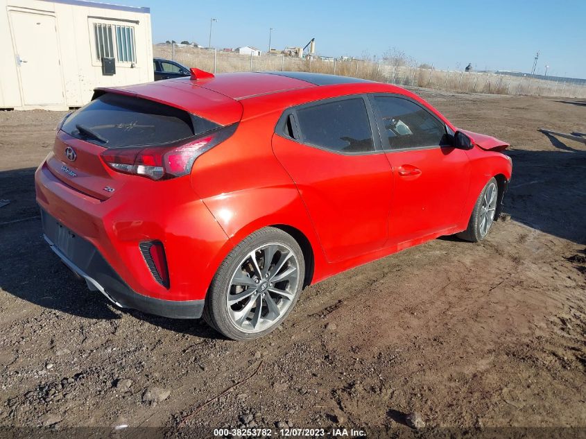 2019 Hyundai Veloster 2.0 Premium VIN: KMHTG6AF0KU003731 Lot: 38253782