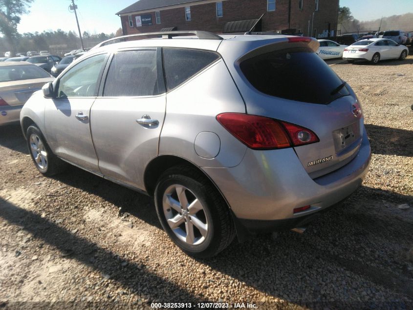 2009 Nissan Murano S VIN: JN8AZ18W09W127144 Lot: 38253913