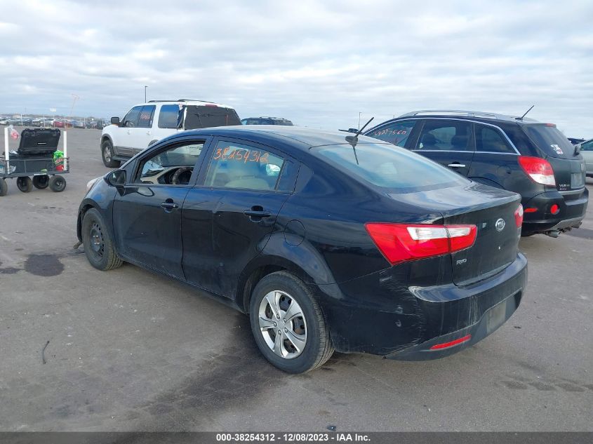 2013 Kia Rio Lx VIN: KNADM4A38D6109439 Lot: 38254312