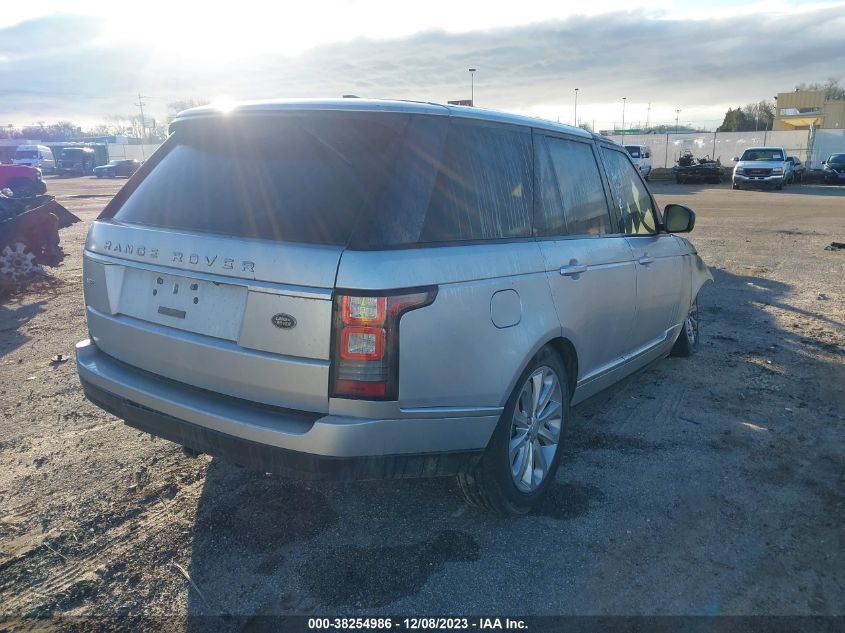 2014 Land Rover Range Rover 3.0L V6 Supercharged Hse VIN: SALGS2WF6EA155081 Lot: 38254986