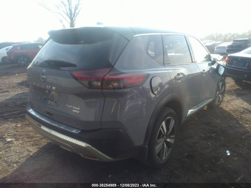 2022 Nissan Rogue Platinum Intelligent Awd VIN: JN8BT3DD8NW271427 Lot: 38254989