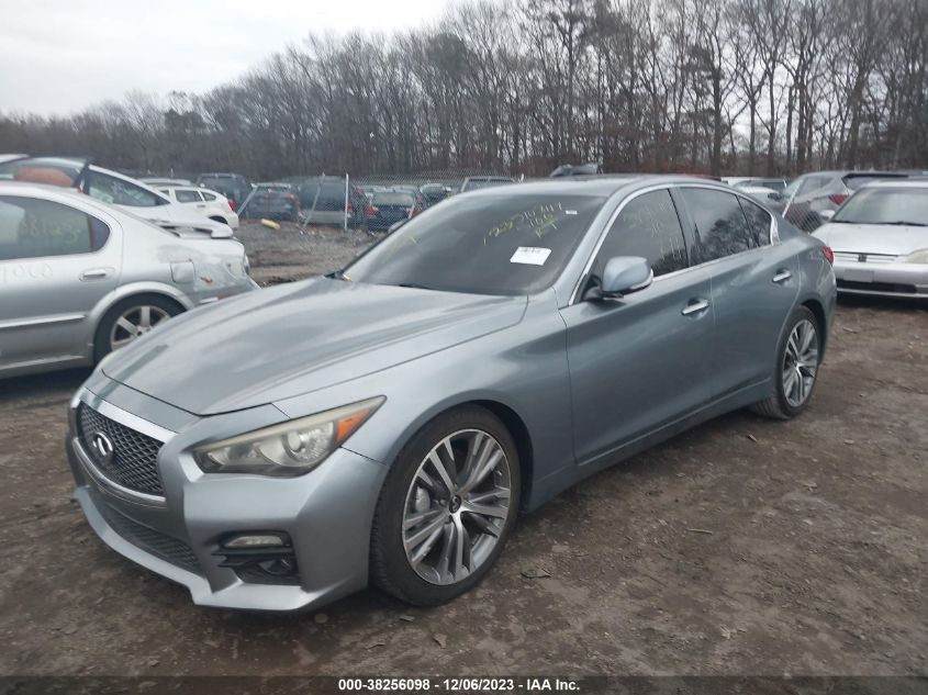 2014 Infiniti Q50 Sport VIN: JN1BV7AP9EM680322 Lot: 38256098