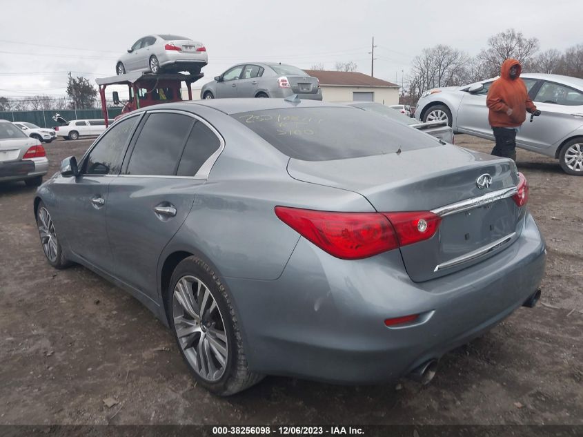 2014 Infiniti Q50 Sport VIN: JN1BV7AP9EM680322 Lot: 38256098