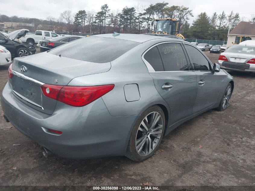 2014 Infiniti Q50 Sport VIN: JN1BV7AP9EM680322 Lot: 38256098