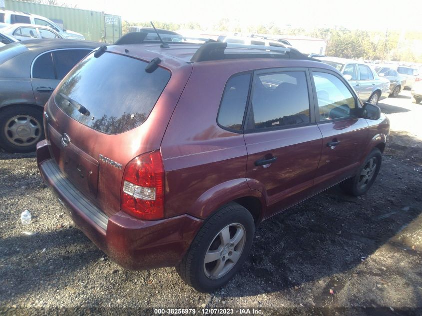 2007 Hyundai Tucson Gls VIN: KM8JM12B97U496718 Lot: 38256979