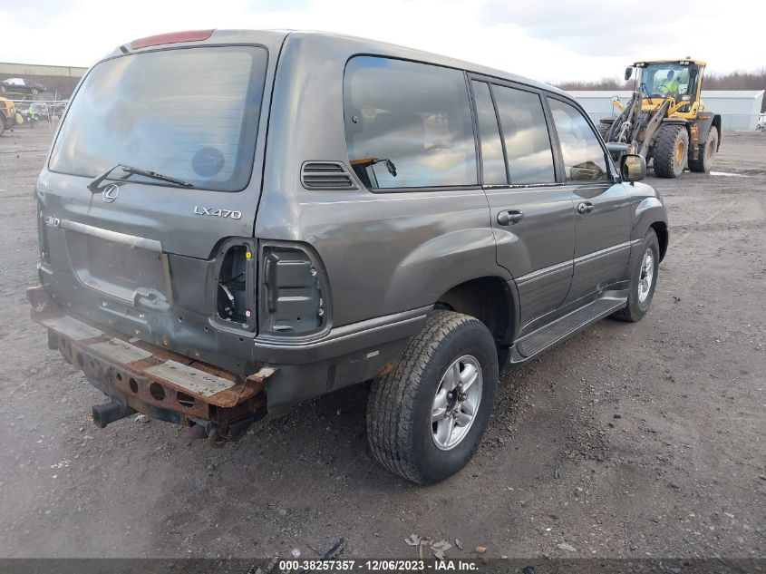 2000 Lexus Lx 470 VIN: JT6HT00W9Y0085549 Lot: 38257357