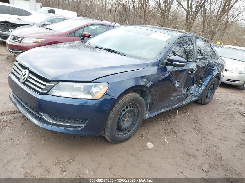 2014 Volkswagen Passat 2.5L S VIN: 1VWAP7A38EC008660 Lot: 38257803