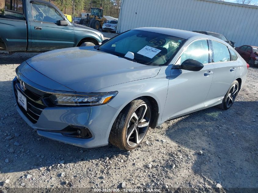 2022 Honda Accord Sport VIN: 1HGCV1F31NA036398 Lot: 38257805