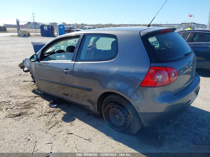 2007 Volkswagen Rabbit 2-Door VIN: WVWAS71K97W136786 Lot: 38258182