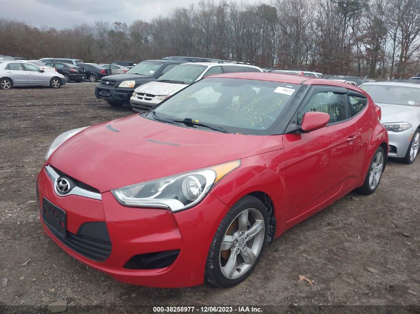 2012 Hyundai Veloster Base W/Gray VIN: KMHTC6ADXCU070302 Lot: 38258977