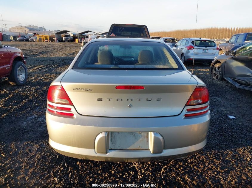 2004 Dodge Stratus Se VIN: 1B3EL36X14N389292 Lot: 38258979