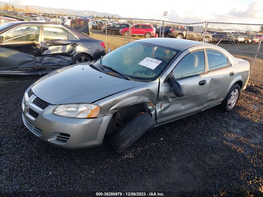 2004 Dodge Stratus Se VIN: 1B3EL36X14N389292 Lot: 38258979