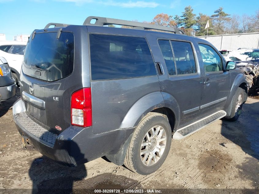 2010 Nissan Pathfinder Le VIN: 5N1AR1NBXAC611000 Lot: 38259728