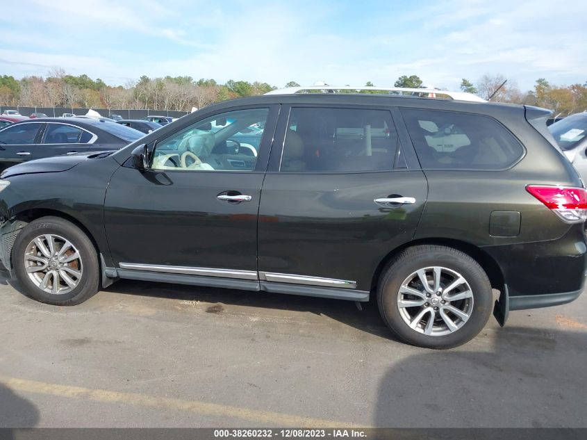 2015 Nissan Pathfinder Sl VIN: 5N1AR2MN3FC648494 Lot: 38260232