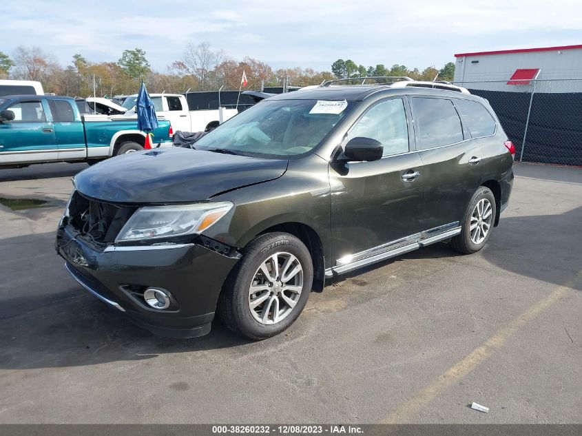 2015 Nissan Pathfinder Sl VIN: 5N1AR2MN3FC648494 Lot: 38260232