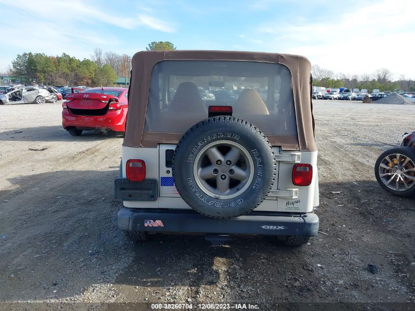 1998 Jeep Wrangler Sport VIN: 1J4FY19S1WP794613 Lot: 38260704