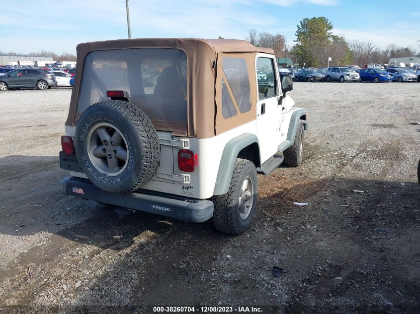 1998 Jeep Wrangler Sport VIN: 1J4FY19S1WP794613 Lot: 38260704