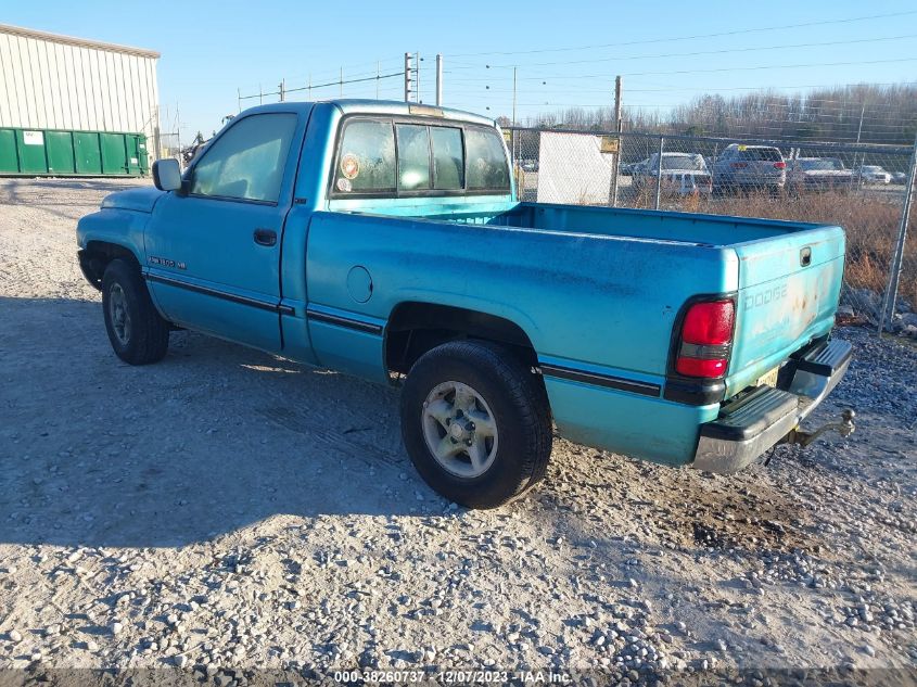 1996 Dodge Ram 1500 VIN: 1B7HC16ZXTJ133157 Lot: 38260737
