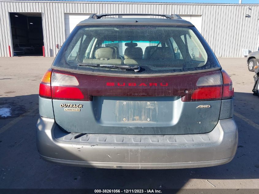 2001 Subaru Legacy Outback Ltd VIN: 4S3BH686317611534 Lot: 38261056