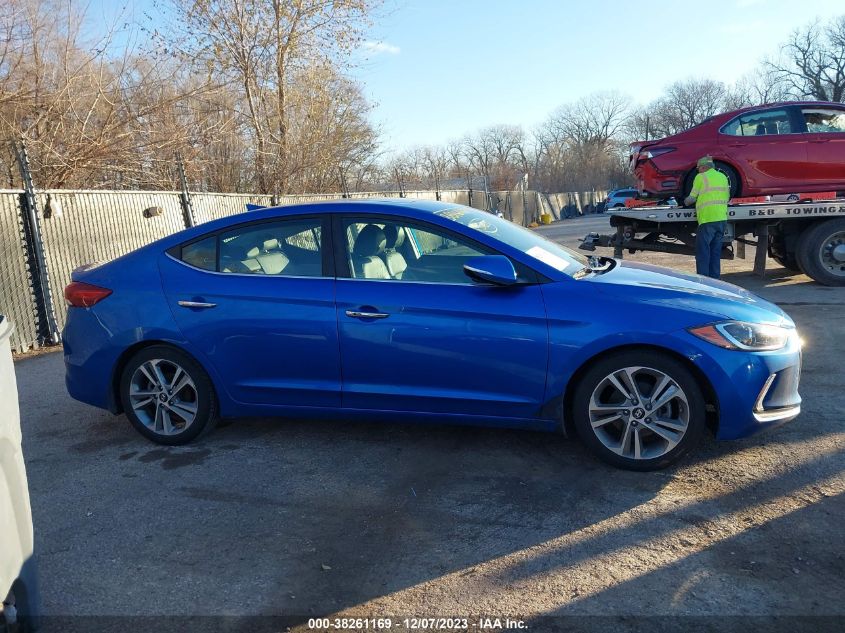 2017 Hyundai Elantra Limited VIN: KMHD84LF0HU331923 Lot: 38261169