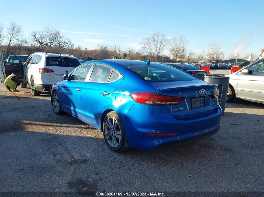 2017 Hyundai Elantra Limited VIN: KMHD84LF0HU331923 Lot: 38261169