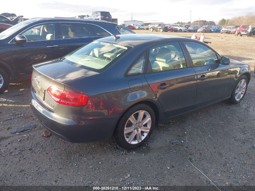 2011 Audi A4 2.0T Premium VIN: WAUAFAFL4BN038361 Lot: 38261210