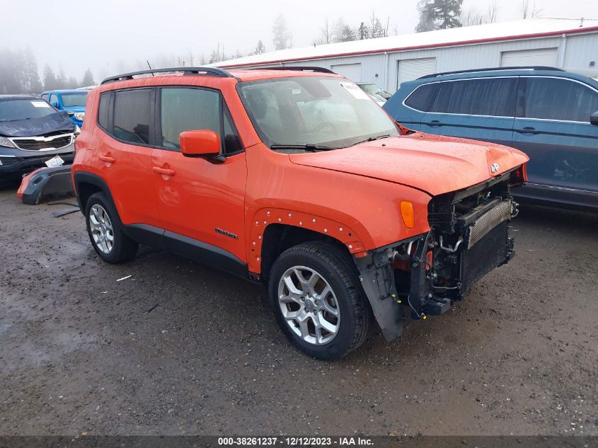 2016 Jeep Renegade Latitude VIN: ZACCJBBT0GPD80216 Lot: 38261237