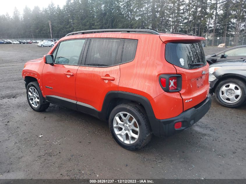 2016 Jeep Renegade Latitude VIN: ZACCJBBT0GPD80216 Lot: 38261237