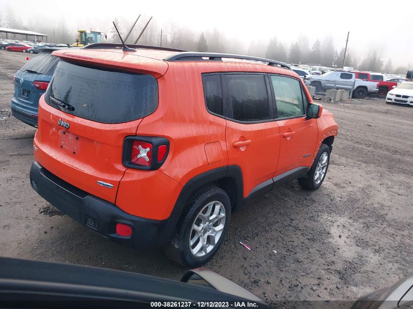 2016 Jeep Renegade Latitude VIN: ZACCJBBT0GPD80216 Lot: 38261237