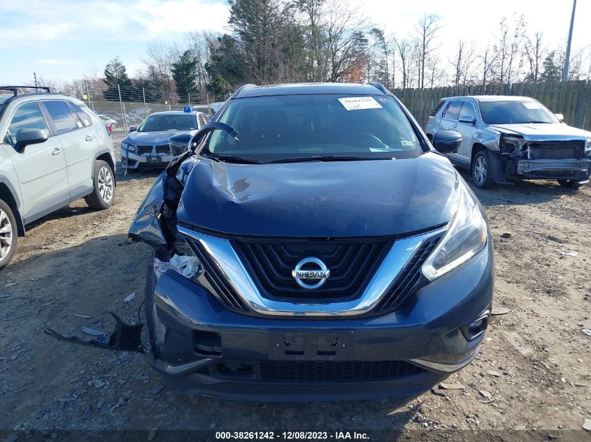 2018 Nissan Murano Sv VIN: 5N1AZ2MH6JN186861 Lot: 38261242